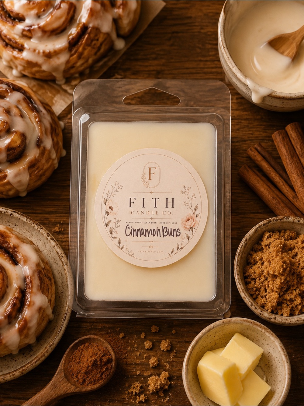 Cinnamon Buns Organic Soy Artisan wax melts